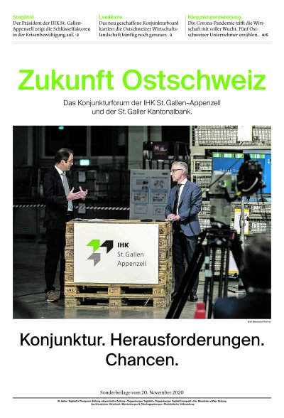 Sonderbeilage St.Galler Tagblatt Zukunft Ostschweiz 2020