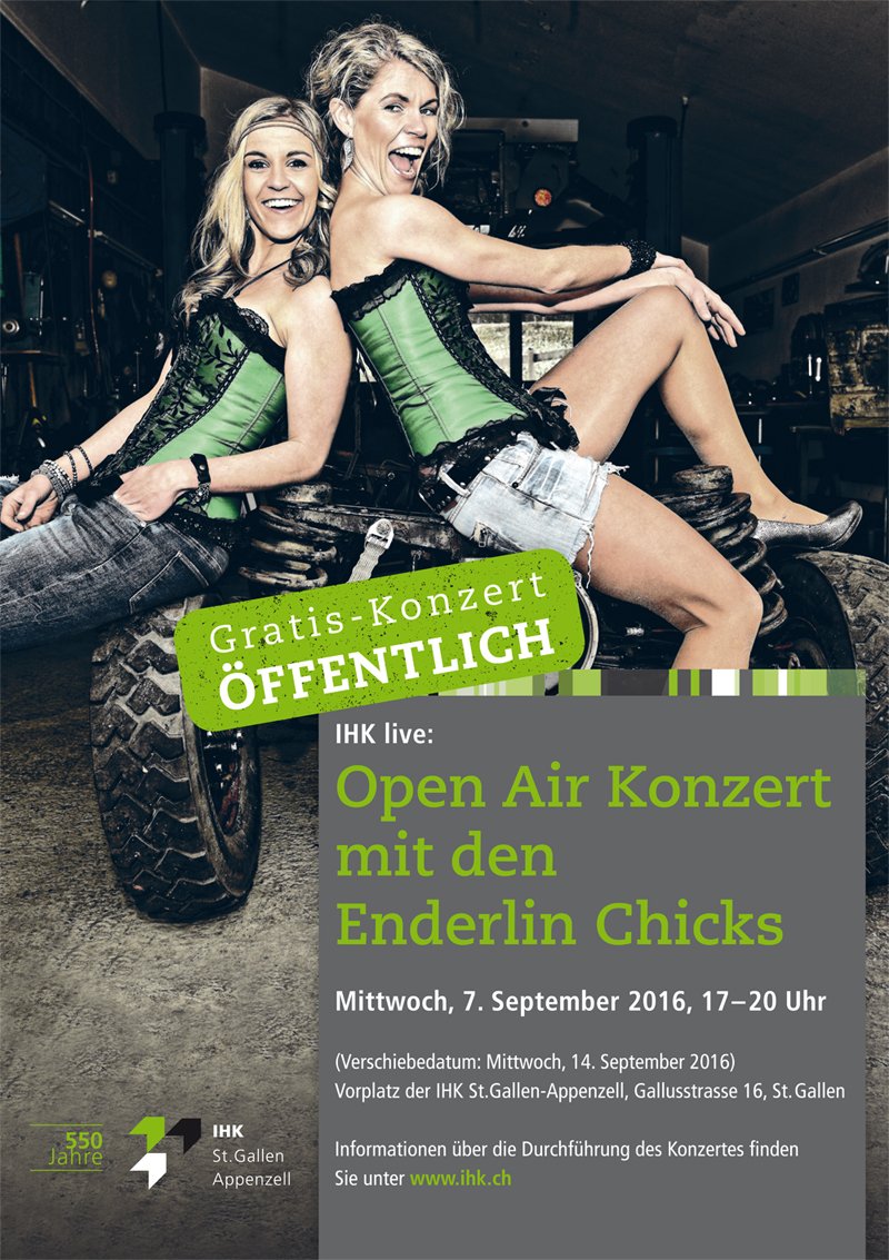 Enderlin Chicks, 550 Jahre IHK, Open Air Konzert